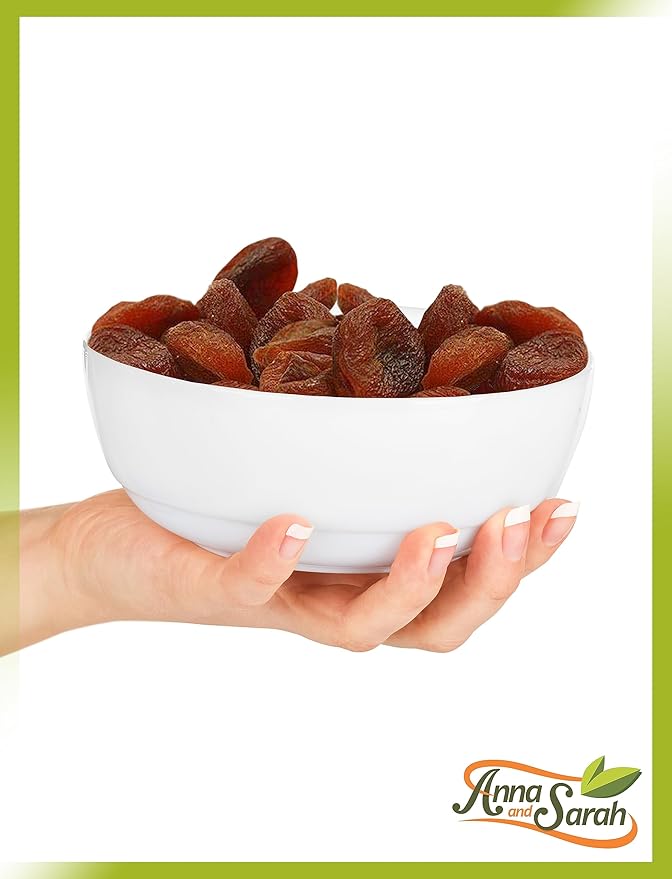 Anna and Sarah Organic Dried Apricots No-Added Sugar, Sweet and Tangy Delights for Snacking, Unsulphured, in Resealable Bag 2 Lbs