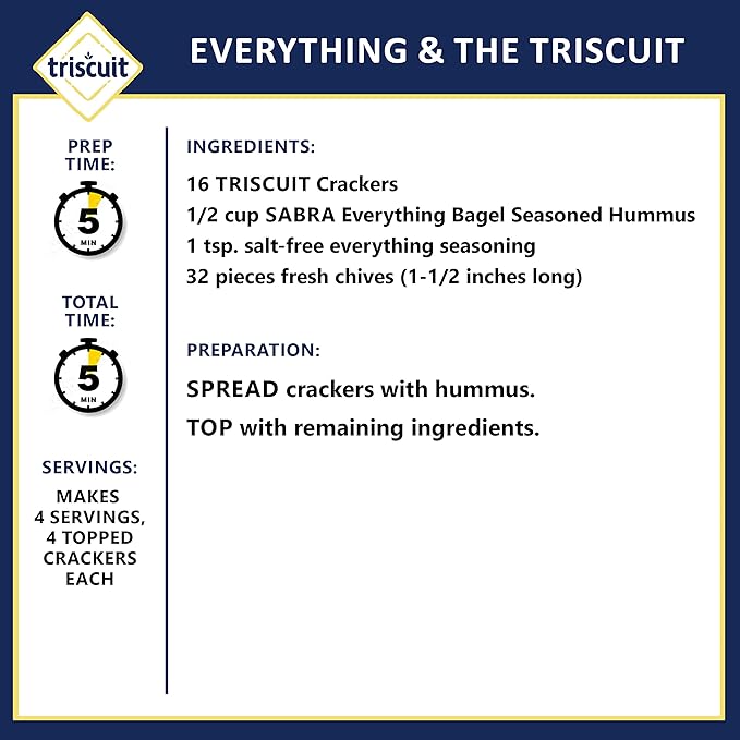 Triscuit Four Cheese & Herb Whole Grain Wheat Crackers, Lunch Snacks, Bulk Snack Crackers, 6 - 8.5 oz Boxes