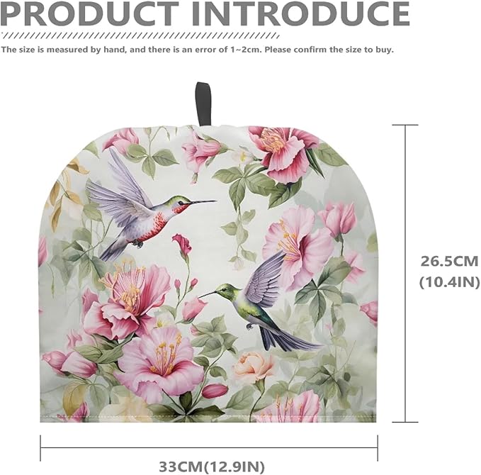 Hummingbird Tea Cosy for Teapot Floral Tea Cosy for Teapot Thick Home Decorative Kettle Kitchen Dust Cover Kitchen Accessory