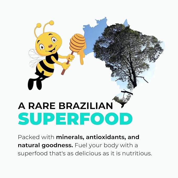 K&A HONEY Organic Bracatinga Honey | USDA Certified Organic | Award-Winning 100% Pure Honeydew | Raw Premium Honey | Natural Sugar Alternative | 8.47 oz