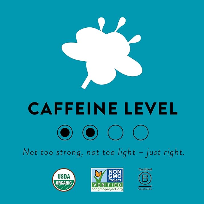 Choice Organic White Elderflower & Green Tea, Caffeinated, 16 Bags (Pack Of 6)