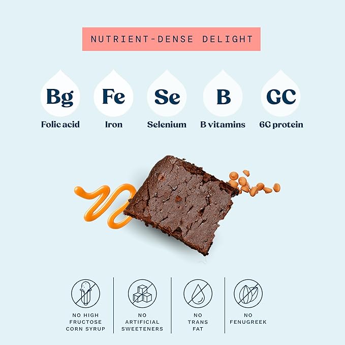 Lactation Cookies Mix - Chocolate Butterscotch Brownies Breastfeeding Cookie Supplement Support for Breast Milk Supply Increase - 24 ounces