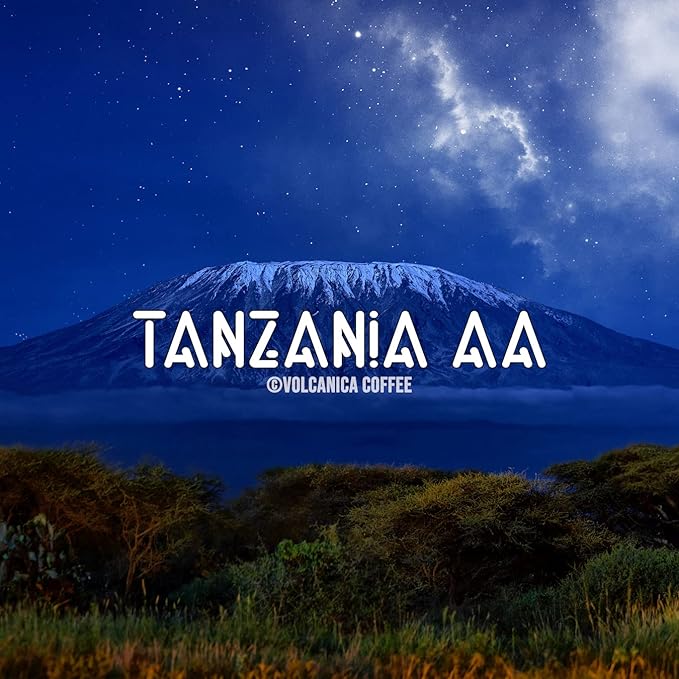 Tanzania AA Coffee, Mount Kilimanjaro, Ground, Fresh Roasted, 5 lbs