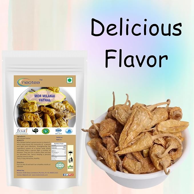 Neotea Home Made Mor Milakai Vathal, 250g