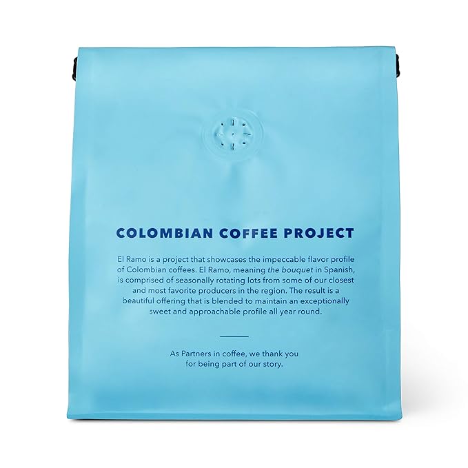 PARTNERS COFFEE ROASTERS - Whole Bean Coffee (El Ramo - Colombian, Light Roast) 12oz - Sweet, Nuanced Colombian Blend - Peach, Fresh Cream, Vanilla - Whole Coffee Beans - Roasted in New York City