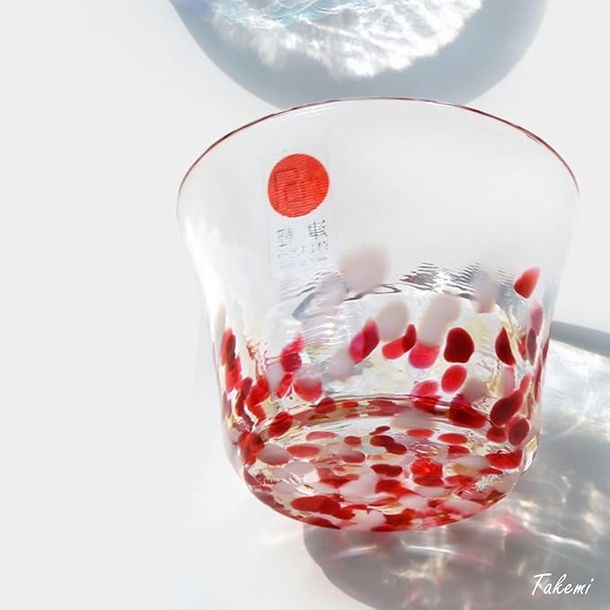 Japanese Handcrafted Sake Cups – Exquisite Artisan Glassware for Cold Sake & Shochu, Elegant Drinkware for Any Occasion, Made in Japan (Spring & Summer Dew, Sake Glass (2.5 fl oz))