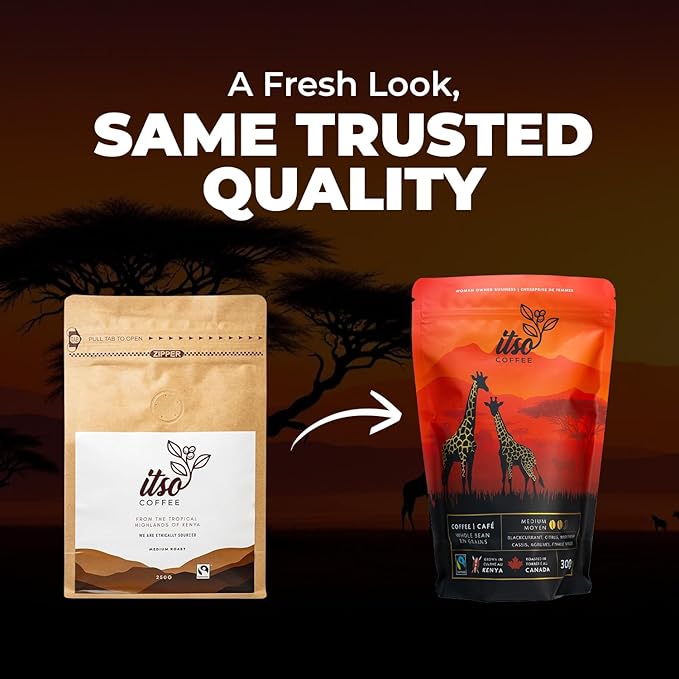 Medium Roast Whole Bean Coffee ??Smooth & Balanced Arabica for Espresso, Cold Brew & Pour Over ??Fresh Roasted Specialty Kenyan AA Beans ??250g Bag
