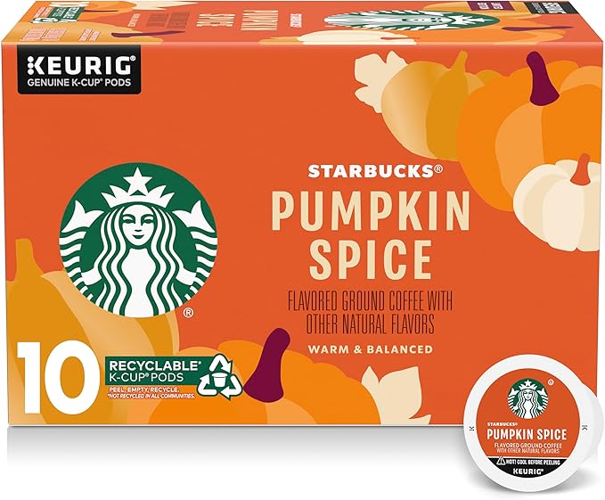 Starbucks Coffee Company Limited Edition Flavored Coffee K-Cups, Pumpkin Spice, 10 CT (Pack of 2)