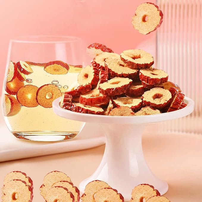 1.1lb Dried Dates Dried Jujube Slice,Dried Red Date Slices,Pitted Dates for Snacking and Baking, Premium Quality Dried Dates for Healthy Living??,<div>