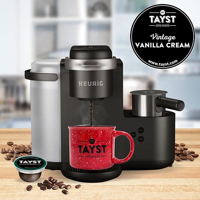 Tayst Coffee Pods, Vanilla Cream Medium Roast, K Cups Compatible with Keurig Coffee Maker, Sustainable Single Serve, Pack of 100