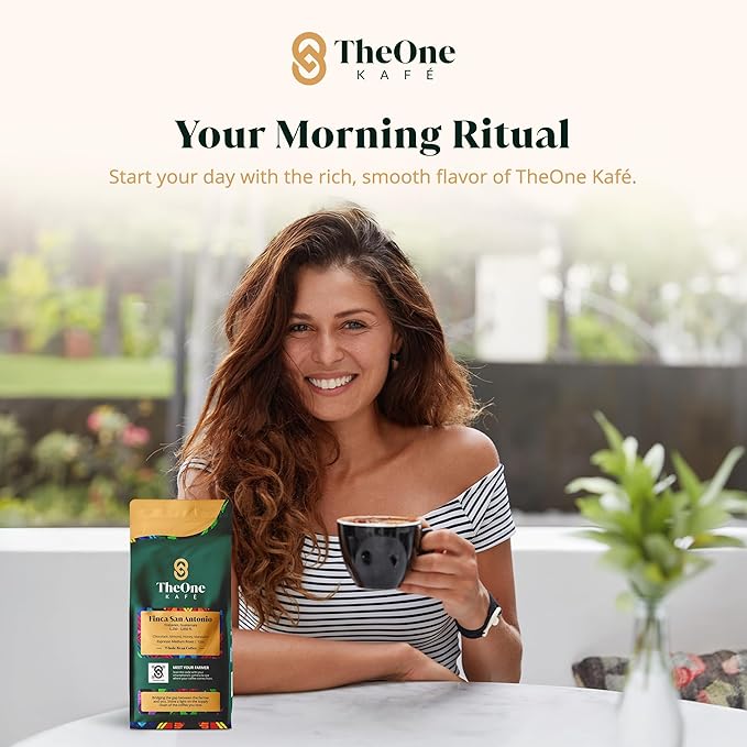 TheOne Kafé Guatemala Medium Roast Whole Bean Coffee ??Organic, Single Origin, Premium Specialty Coffee, Ethically Sourced, Smooth & Rich Flavor ??Fresh Roasted for Espresso, Drip, Pour Over ??12 oz