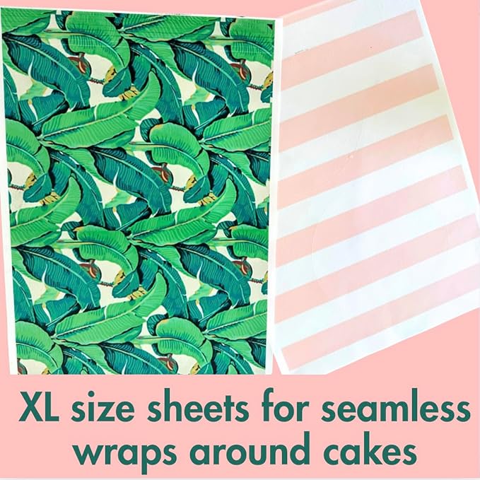 A3 XL Edible Frosting Sheets for Wide Format Edible Printers by Really Cute Sweets - 12-Pack Premium Sugar Paper for Cake, Cookies, and Photo Decoration - White, Big Edible Icing Sheets 11.7 x 16.5"