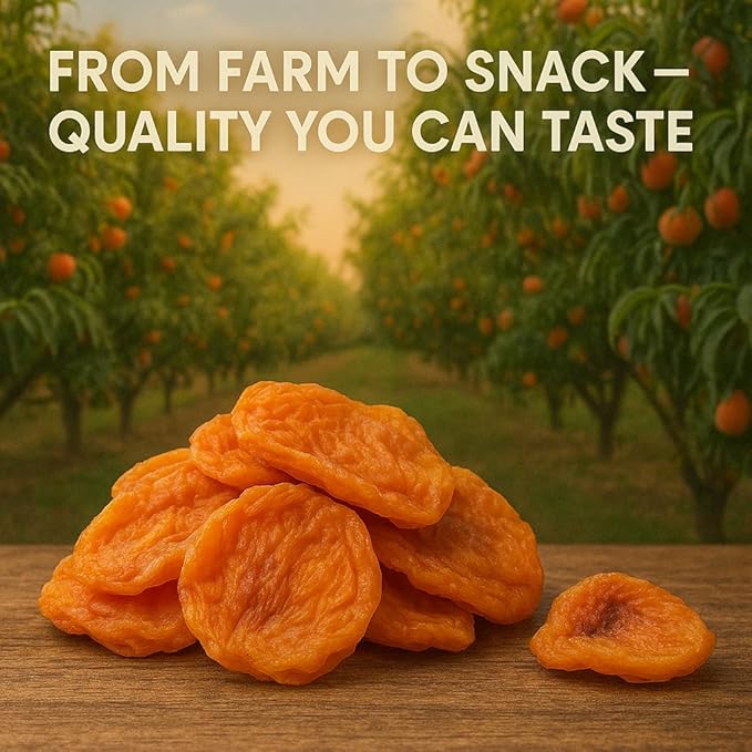 Anna and Sarah Dried Fancy Peaches in Resealable Bag, 5 Lbs