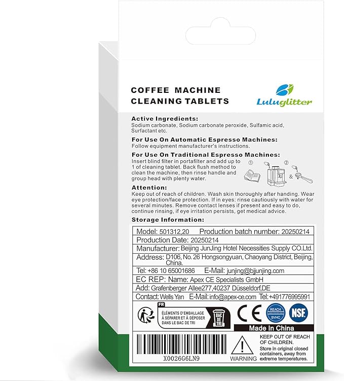 Espresso Machine Cleaning Tablets Coffee Machine Cleaner Compatible with Breville Barista Express, Gaggia, Delonghi, Jura, Philips 16 tabs Convenient removes coffee oils