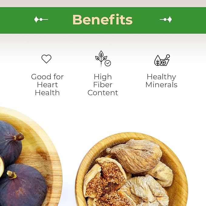 Sincerely Nuts Organic Dried Turkish Figs (2 LB)-Vegan, Kosher, and Gluten-Free Food-Nutritious and Delicious On-the-Go Snack-Loaded with Vitamins and Minerals-Enjoy for Breakfast, Lunch, and Dinner