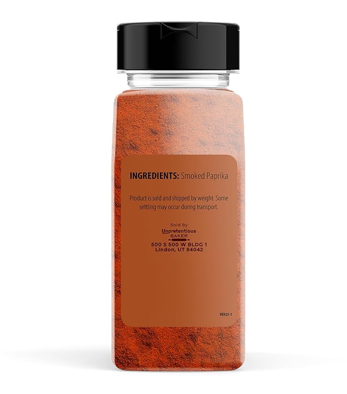 Unpretentious Smoked Paprika (9.12 Ounce) 2 Cups, Ground Spice Made from Dried Red Chile Peppers, Strong & Smoked Flavor