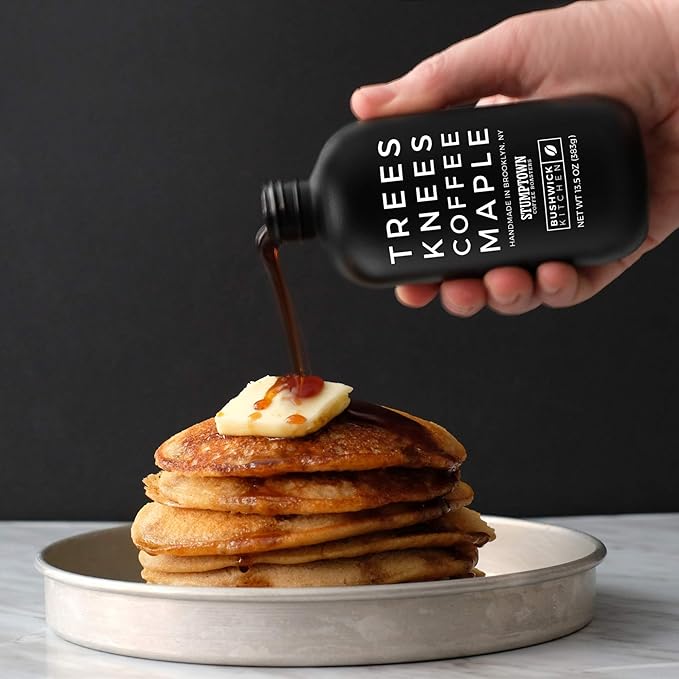 Trees Knees Coffee Maple Syrup, Grade-A Organic Maple Syrup with a Bold Buzz from Coffee, Vegan, Gluten Free & Made in the USA, Pure & All Natural, 11.5oz