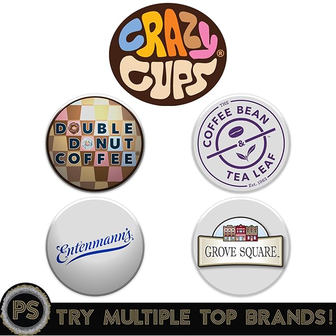 Crazy Cups Cappuccino & Hot Chocolate Variety Pack, Including Flavored Hot Chocolate & Cappuccino Coffee for Keurig K Cup Machines, Coffee Gift Set, Hot Chocolate Gift Set, 36 Count(Pack of 1)