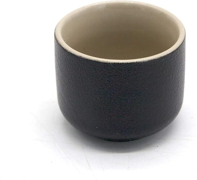Japanese Sake Set, Traditional Black Ceramics Sake Sets 1 Pot and 6 Cups