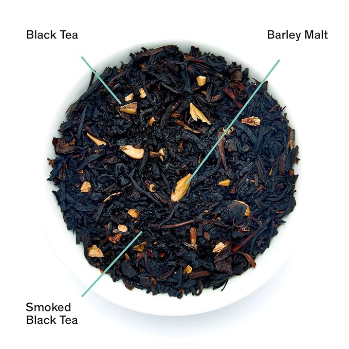August Uncommon Low Country Bourbon Sugar Black Tea ??Vegan, Non-GMO Loose Tea Leaves ??Energize Your Day with Southern Wild Flavor in a Convenient Can with 15 Plastic-Free Bags