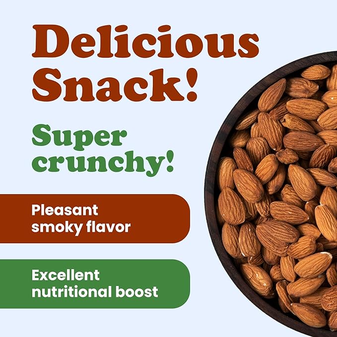 Food to Live Organic Dry Roasted Almonds, 12 Ounces – Non-GMO, Unsalted, Vegan, Keto, Paleo, Kosher, Bulk, High in Protein, Dietary Fiber, Vitamin E, Copper, Manganese, Magnesium, and Riboflavin.