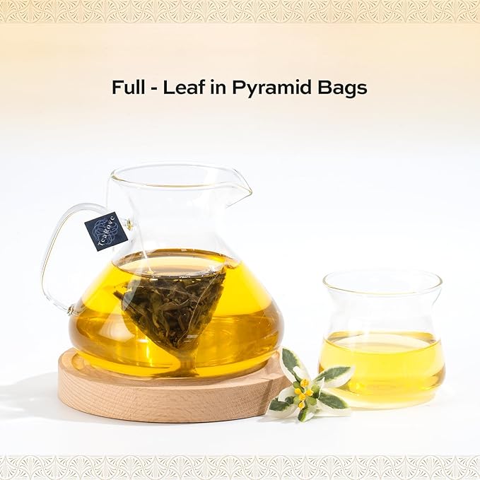 TeaRove Assorted Tea Gift Box - Toile de Jouy Bird Collection, Chinese Whole-Leaf Tea Smapler Variety Pack, Black, Oolong, Jasmine Green & Herbal Teas, Hot or Iced, Self Care Gifts for Teas Lovers