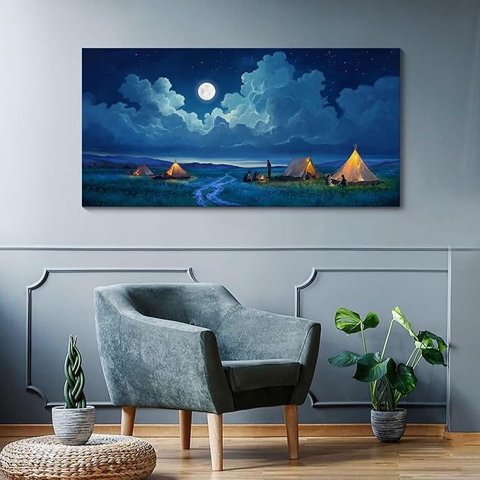 YDYSUNE Landscape Wall Art - Nature Artwork for Walls - Scenery Canvas Wall Art - Forest Painting for Living Room - Rustic Farmhouse Decor - Wall Pictures for Bedroom 24횞48IN