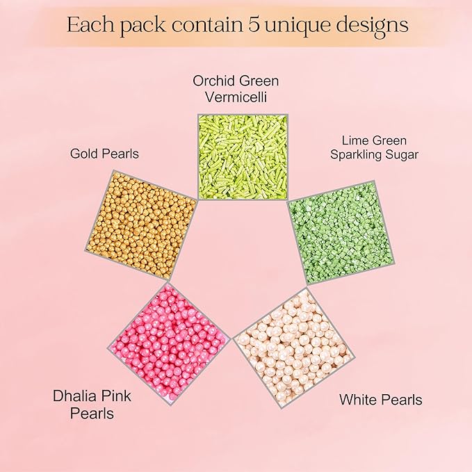 Confect Fusion Mashup Sprinkles FM Multipack 28 100 GMS for Cake Cupcake D챕cor, Multicolor