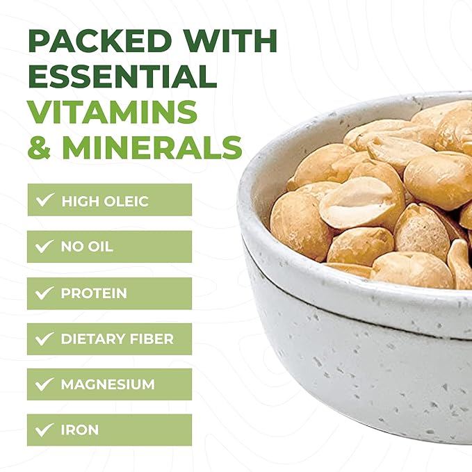 Beyond Nature Dry Roasted Peanuts ??Unsalted 2 Pound (32 oz) Vacuum Sealed Non GMO, No Oil & No Salt, Low Carb, Keto Friendly & Vegan Snack