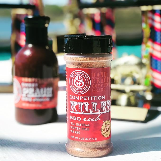 Hot Wachula?™s Killer Rub | Ultimate BBQ Rub Seasoning for Smokers and Pitmasters | World Champion Barbecue Seasoning for Smoking & Grilling | Great for for All Meats and Seafood | All Natural | No Added Fillers | No Silica Dioxide | No MSG | Gluten Free