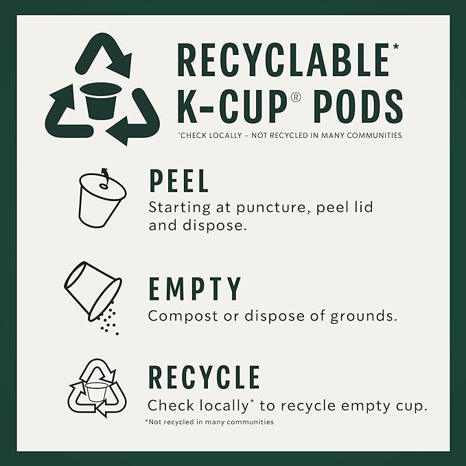 Starbucks Coffee K-Cup Pods, Maple Pecan Flavored Coffee, Naturally Flavored, 100% Arabica, 6 Boxes (60 Pods Total)