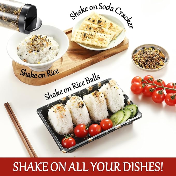 Yimi Salmon Furikake Seasoning, Rice Topping, Multi-Purpose Japanese Seasoning, No Additives or Artificial Colors, Ideal for Rice, Sushi, Salad, 5.5Oz