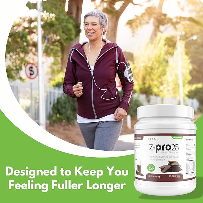 Z-Pro25 Protein Powder, 23.7 oz ??25g Casein & Whey Blend ??Low-Carb, High-Protein Meal Replacement Shake ??Muscle Recovery & Weight Management - 21 Vitamins & Minerals ??Chocolate