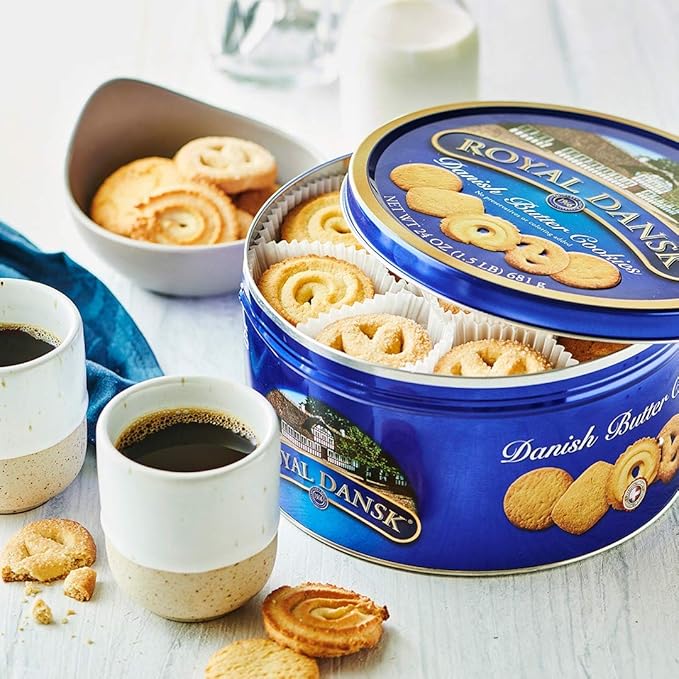 Royal Dansk Danish Butter Cookies, 24 Oz. (Pack of 2)