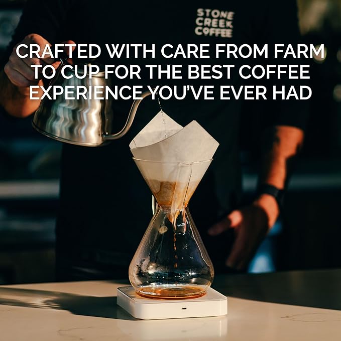 Stone Creek Coffee Light Roast Ground Coffee ??12 Ounce (Pack of 1) ??Smooth Specialty Fresh Roasted Coffee Beans with Juicy and Citrus Tasting Notes, Boneshaker Colombia