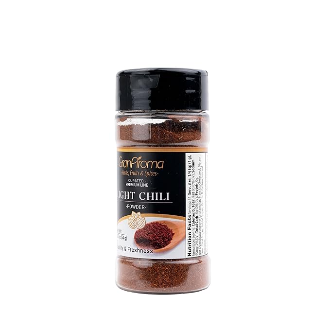 GranAroma Light Chili Powder, Chilis & Dry Rubs, Flavorful, Light Taste (1.92 Ounce)