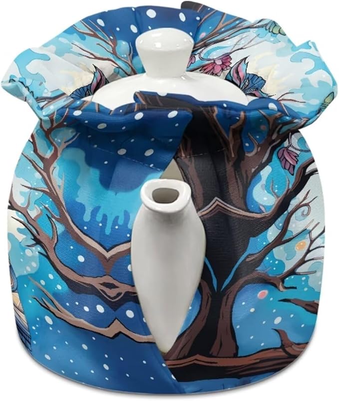 Owl Tea Cozy for Teapot Insulated Kettle Kitchen Dust Cover Home Decorative Tea Cosy for Teapot for Party Gifts Tea Cup Warmer Cozy Kitchen Accessory
