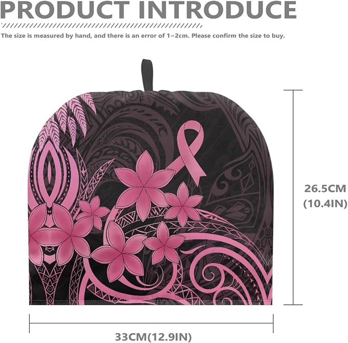 Pink Hibiscus Print Tea Cozy Creative Insulated Tea Cosy Extra Thick Home Kitchen Decoration Creative Gifts Dust Teapot Cover Kitchen Accessories for Travel