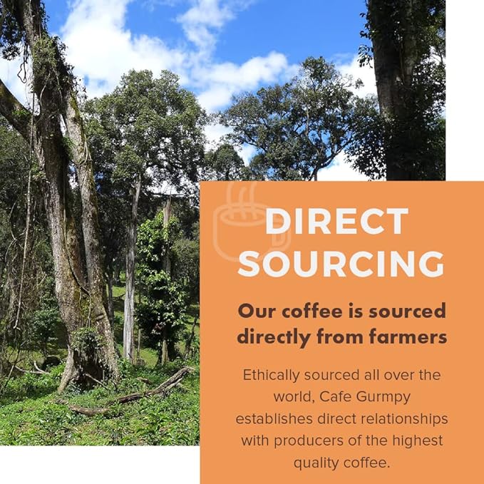 Cafì±?Grumpy Coffee - Colombia Whole Beans Arabica, 12oz Bag, Single Origin, Medium Roast, Drip, French Press, Pour Over, Cold Brew (Whole Beans)