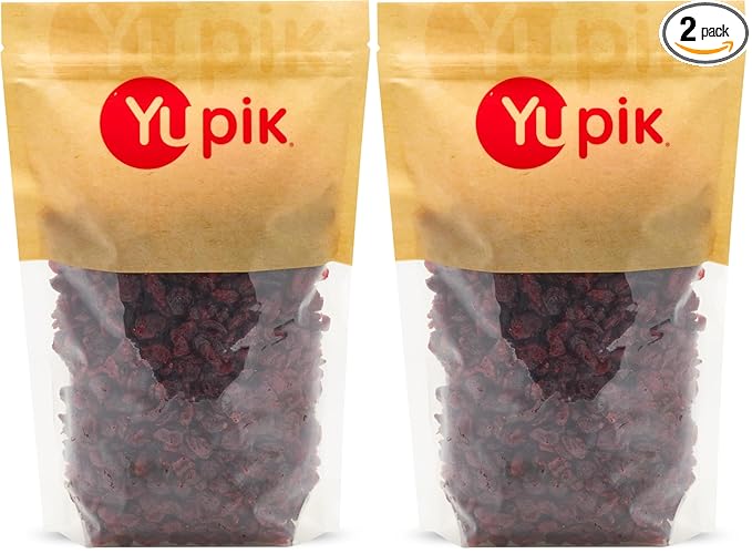 Yupik Dry Fruit, Dried Cranberries, 2.2 lb (Pack of 2)