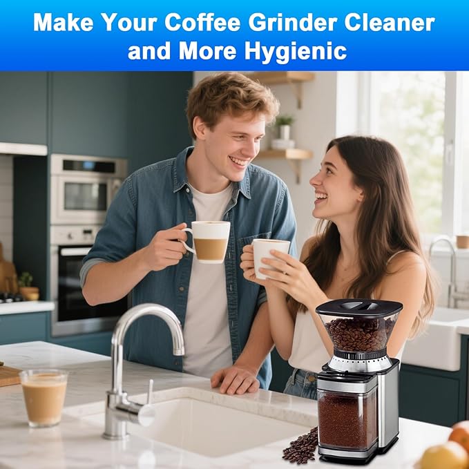 XANGNIER Coffee Grinder Cleaning Brush Kits,5 Pcs Coffee Maker Coffee Maker Machines Cleaner Tool Accessories for Manual/Electric/Blade/Burr/Espresso Bean Grain Grinder Coffee Barista Home Kitchen
