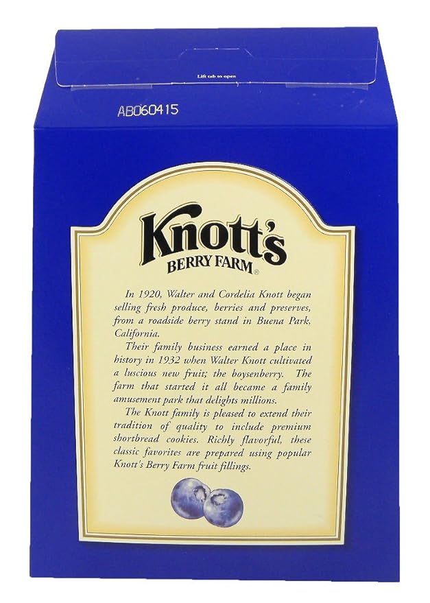 Knott's Berry Farm Shortbread Cookies (Blueberry, 20-Ounce Box)