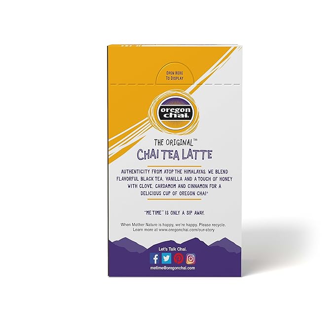 Oregon Chai Original Dry Chai Latte Mix, 8 Count (Pack of 1)
