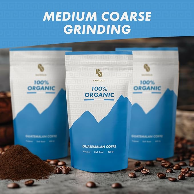 Ground coffee, Ground coffee dark roast, 100% Guatemalan Coffee, Fraijanes ground coffee flavored, Coffee in a 14oz bag