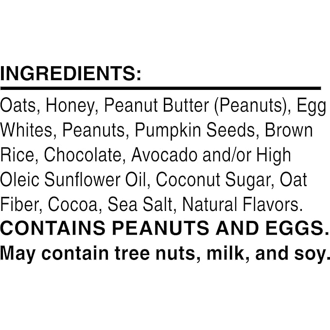 RXBAR Nut Butter and Oat Protein Bars, Protein Snacks, Snack Bars, Dark Chocolate Peanut Butter (6 Boxes, 30 Bars)