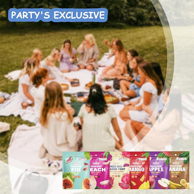 ONETANG Freeze-Dried Mixed Fruit, 12 Pack Single-Serve Pack, Non GMO, Kosher, No Add Sugar, Gluten free, Vegan, Holiday Gifts, Healthy Snack 0.35 Ounce