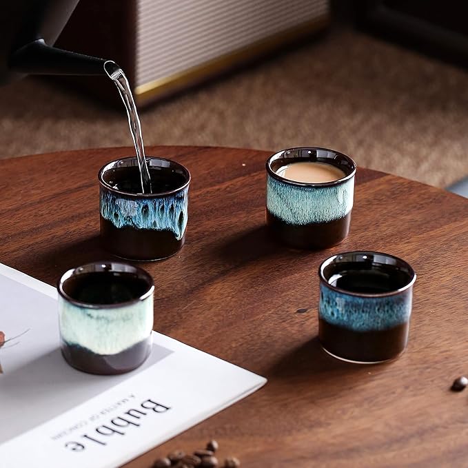 Tea Cups Set of 6 (mixed interior&exterior)