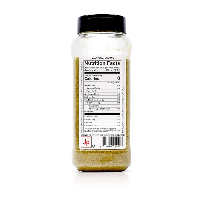 Spiceology - Jalapeno Powder - Ground Dried Jalapeno Pepper - Spices and Seasonings - 16 oz