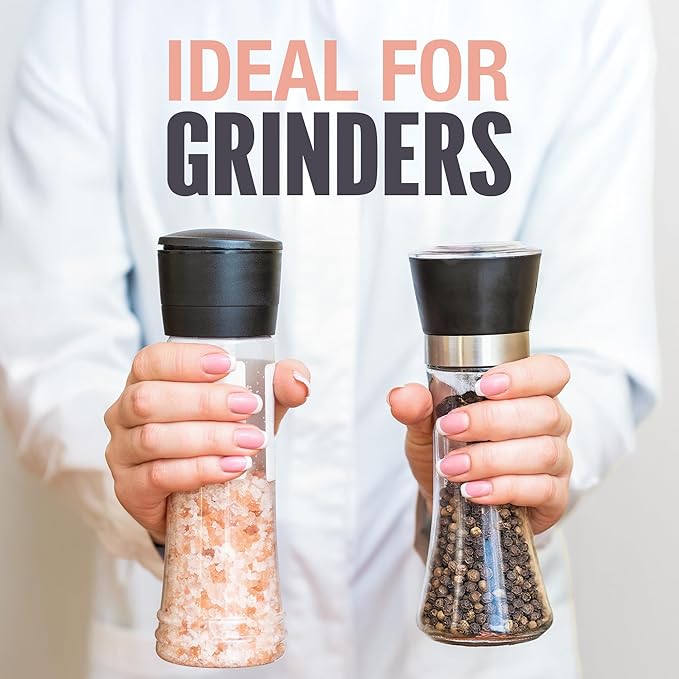 The Spice Lab Pink Himalayan Salt Coarse 2.2 Pound Tub & USDA Organic Tellicherry Peppercorns 18oz Tub - Combo Salt and Pepper Gift Pack - Peppercorns for Grinder