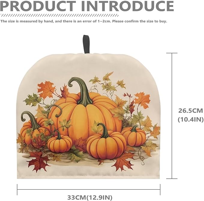 PumpkinsTea Cozy for Teapot Insulated Soft Tea Cup Warmer Cozy for All Saints' Day Party,Kitchen Accessory,Reusable Kettle Kitchen Dust Cover,Women
